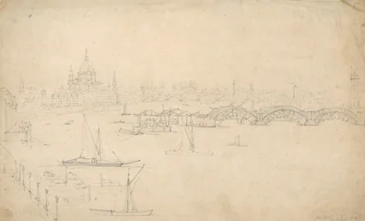 Construcción del Puente de Waterloo, Londres