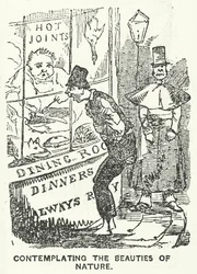 Contemplando las bellezas de la naturaleza (grabado)