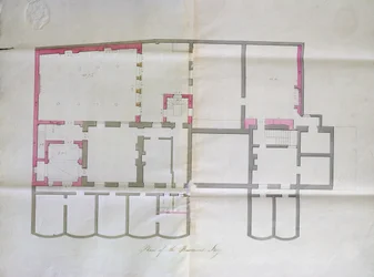 Dibujo contractual para el sótano de la Royal Institution, 1800