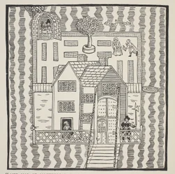 Copia de El mapa de Mockbeggar Hall, con su situación en el espacioso país llamado en cualquier lugar, c.1633, de la balada de Roxborough