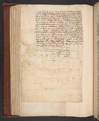 Copia de una carta de Lady Elizabeth Compton a su esposo, Harley MS 7003, f.158v (tinta y pluma sobre papel)