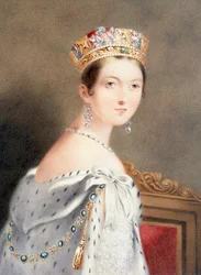 Retrato de la coronación de la reina Victoria