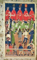 Corte del Banco de los Reyes, Westminster Hall, c.1460