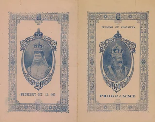 Portada del programa de la inauguración de Kingsway
