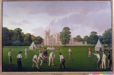 Críquet en Canford Manor, 1855