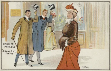 Frases de cricket: "un corte limpio para dos"