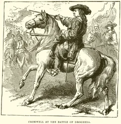 Cromwell en la Batalla de Drogheda