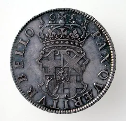Corona de Oliver Cromwell (1599-1658), Casa de Moneda de Londres, 1658 (reverso)