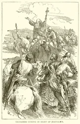 Cruzados avistando Jerusalén