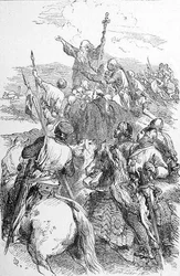 Cruzados llegando a la vista de Jerusalén, de 