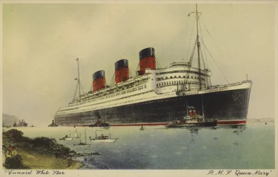 Transatlántico RMS Queen Mary de la Cunard White Star Line
