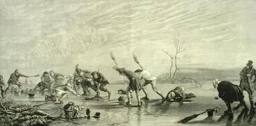 Curling en c.1880, de 