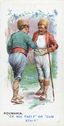 Saludo Habitual en Rumania, 1907