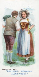 Saludo Habitual en Suiza, 1907