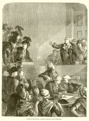 Danton defendiéndose ante el Tribunal