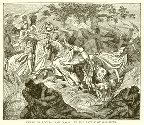 Muerte de Adolfo de Nassau en la batalla de Göllheim