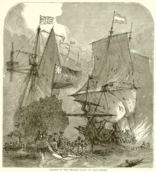 Derrota de la flota francesa por Lord Howe