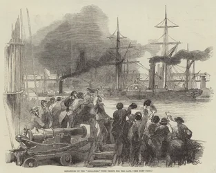 Salida del "Singapur," con Tropas para el Cabo