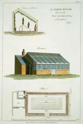 Diseño para un Invernadero, ejecutado para Thomas Caldecott en Dartford, Kent, 1806