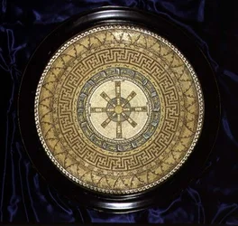 Diseño para suelo con patrón de mosaico, c.1870