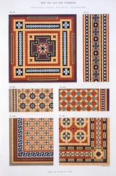 Diseños del Catálogo Comercial de Maw & Sons Tile Pavements