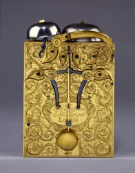 Detalle de The Barnard Tompion, Tompion y Banger, Londres, No. 460, reloj de soporte, c.1708