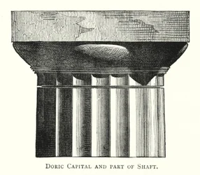 Capitel dórico y parte del fuste