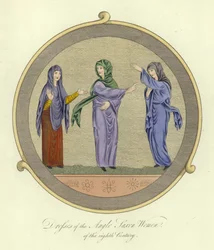 Vestidos de las mujeres anglosajonas del siglo VIII