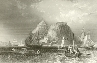 Castillo de Dunbarton en el Clyde