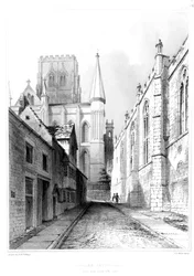 Catedral de Durham, Vista este desde Bow Lane