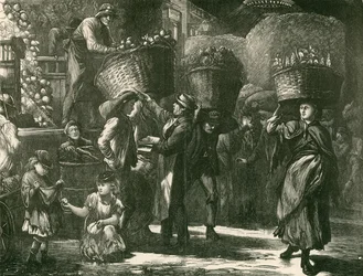 Madrugada en el Mercado de Covent Garden, Londres