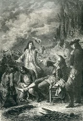 Edward Villiers herido en la batalla de Newbury, 1643