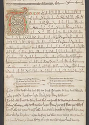 Egerton MS 2849, Membrana III, c.1225-30 (vitela)