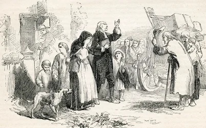 Expulsión de los inconformistas en el día de San Bartolomé, siglo XIX