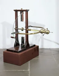 Máquina de placa electrostática, según un diseño de Jan Ingenhousz (1730-99)