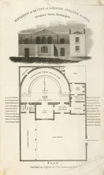 Elevación de la Escuela de Infantes de la Ciudad de Londres