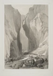 Entrada al Paso Bolan desde Dadur, de 