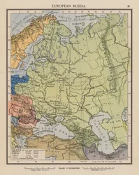 Rusia europea (litografía en color)