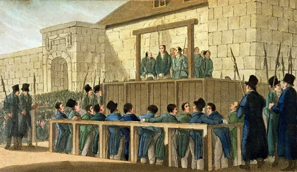 Ejecución de John Thurtell (1794-1824) en la cárcel de Hertford en 1824