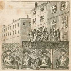 Ejecución de los lores rebeldes en Tower Hill, Londres