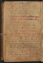 Extractos de la Historia Anglorum de Enrique de Huntingdon, Cotton MS Titus D XXIV, f.156v (vitela)