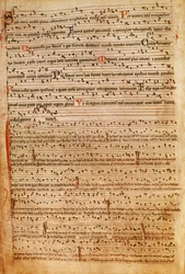 F.154v Notación musical medieval (lito)