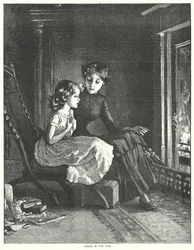 Rostros en el fuego (grabado)