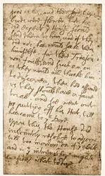 Facsímil de una página de las notas de Sir Ralph Verney sobre el Parlamento Largo de Memoirs of the Verney Family