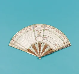 Abanico impreso con Fanology or the Ladies Conversation Fan por Charles Francis Badini, publicado en 1797