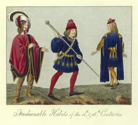 Hábitos de moda de los siglos XV y XVI