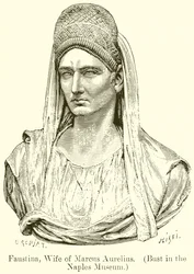 Faustina, Esposa de Marco Aurelio. (Busto en el Museo de Nápoles)