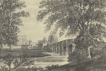 Puente de quince arcos, 1818