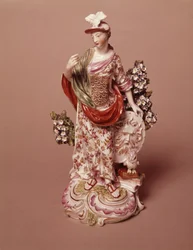 Figura de la diosa Atenea, Derby Porcelain Works, c.1800