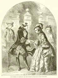 Primer encuentro de Jorge III y la princesa (después reina) Carlota